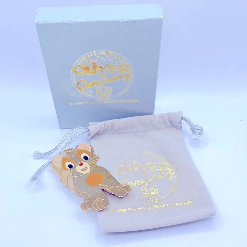 Rare 1980s Disney Oliver And Company Brooch Pin